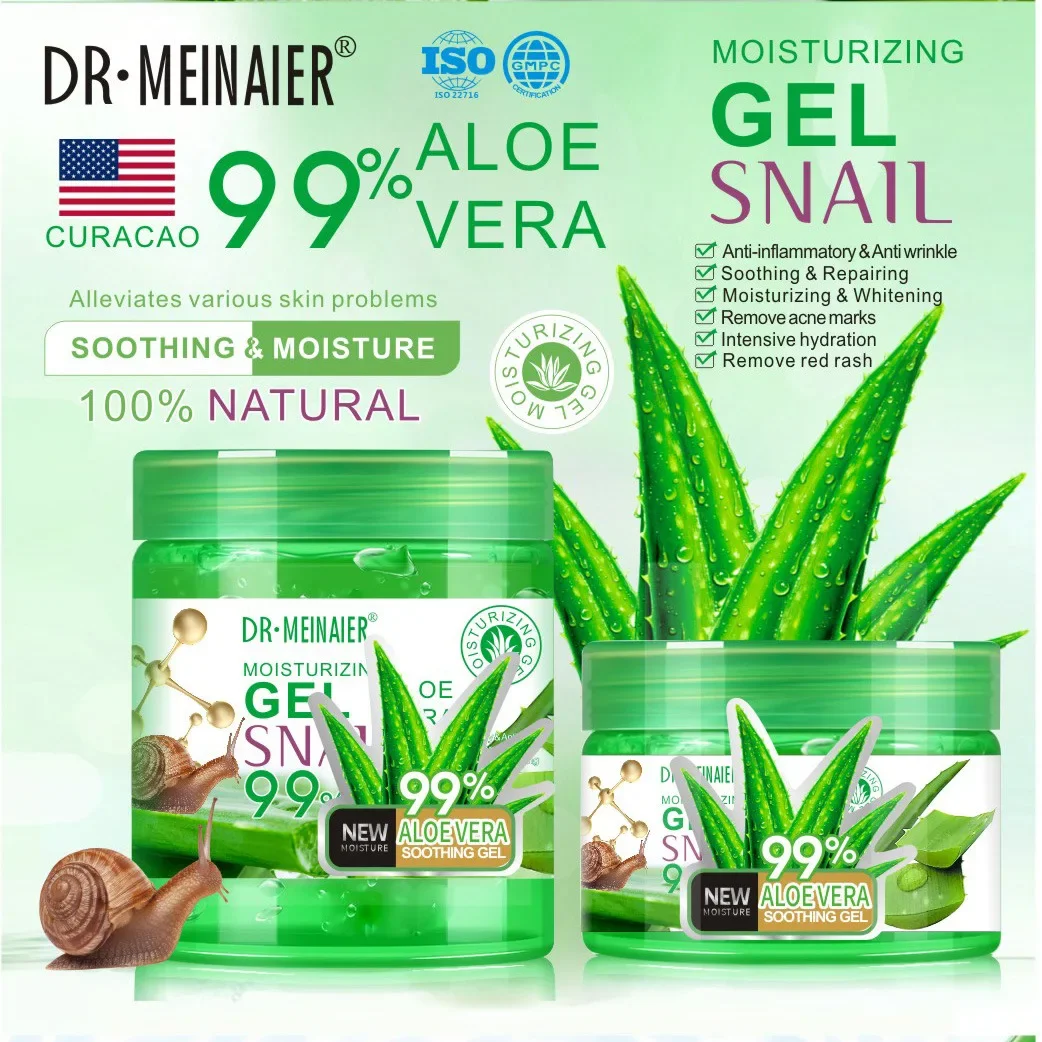 Snail Cream Gel - Snail Aloe Gel Moisturizing Scrub Free
