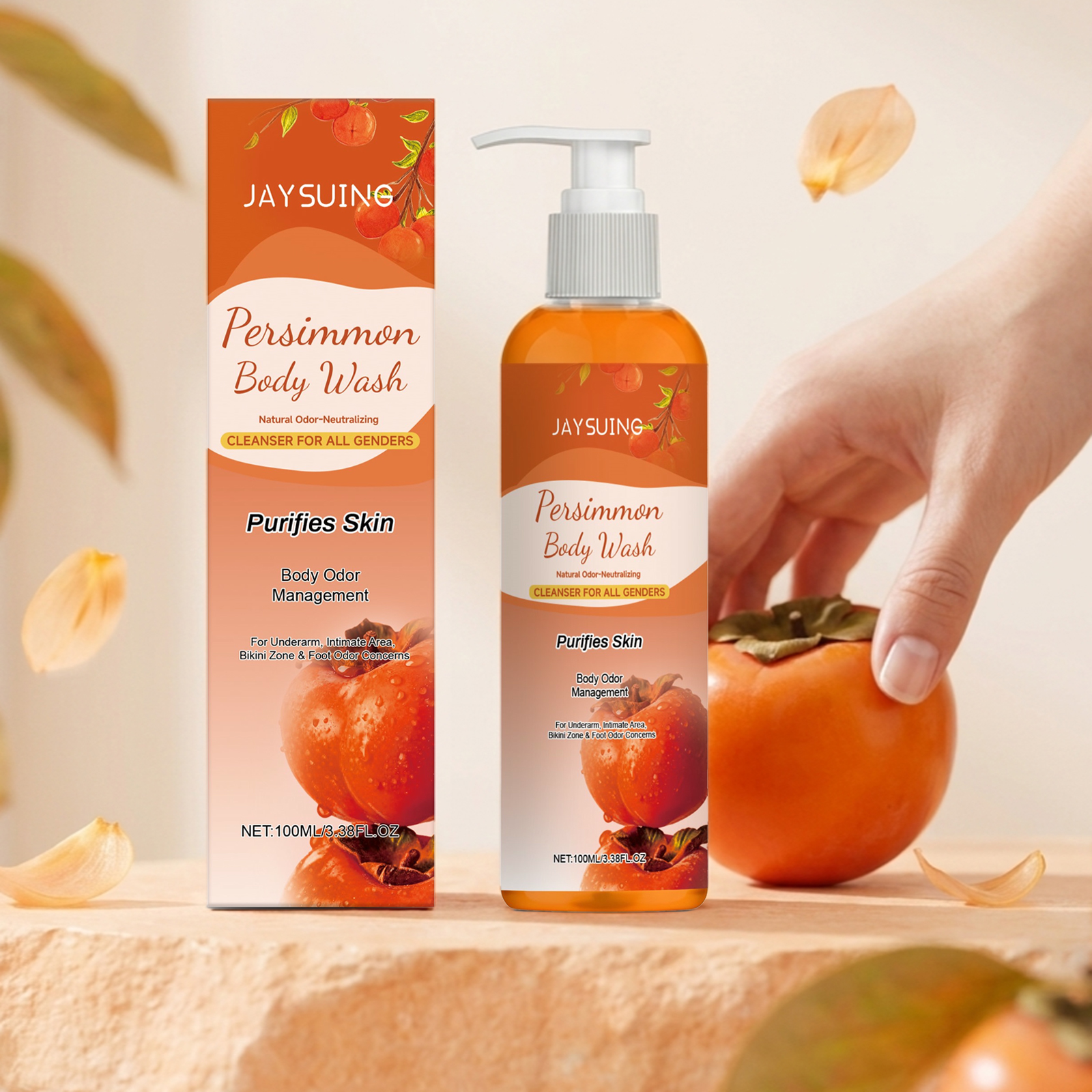 Aha Bha Exfoliant - Persimmon Shower Gel Gentle Cleansing Deodorizing
