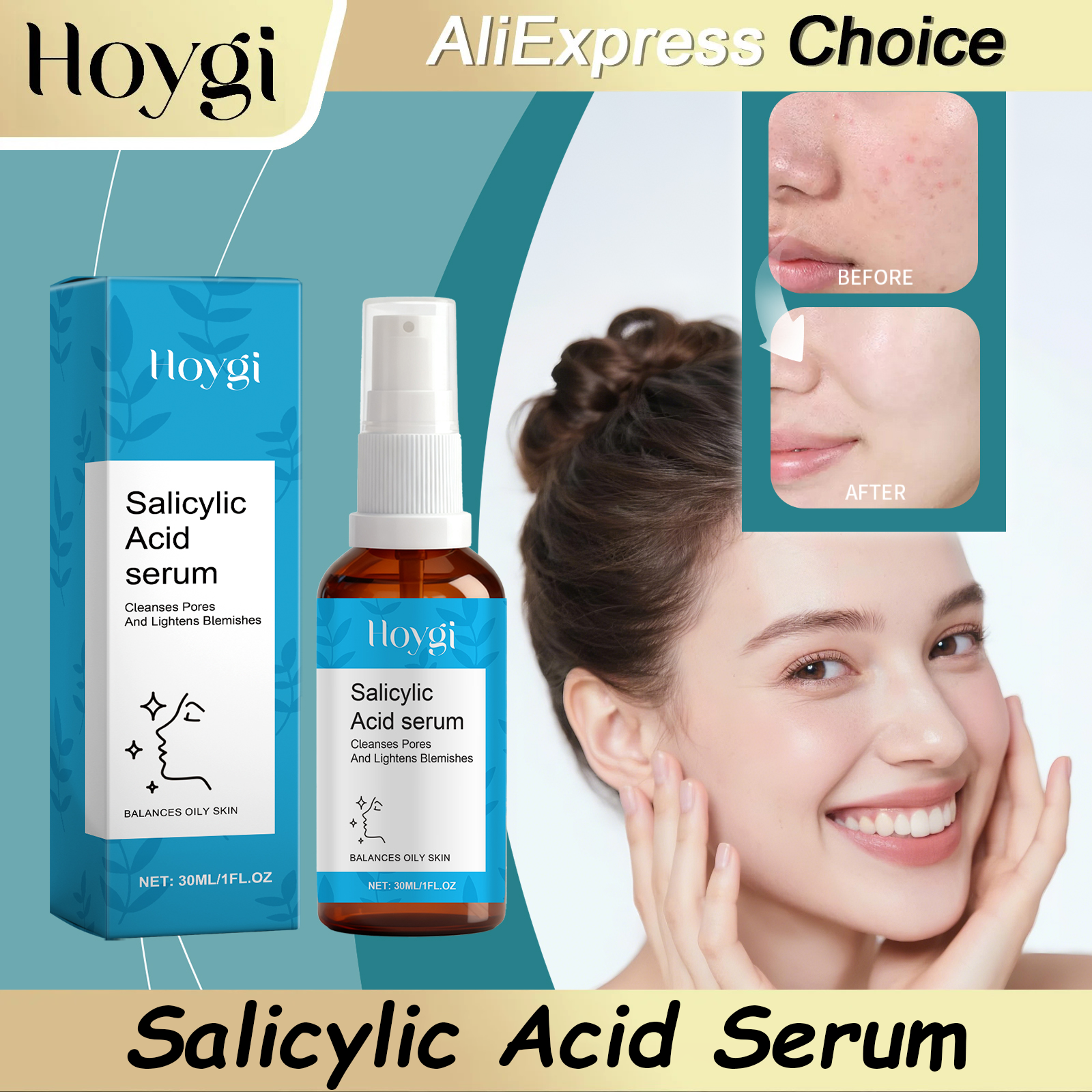 Skincare Salicylic Acid - HOYGI Salicylic Acid Anti Acne Face
