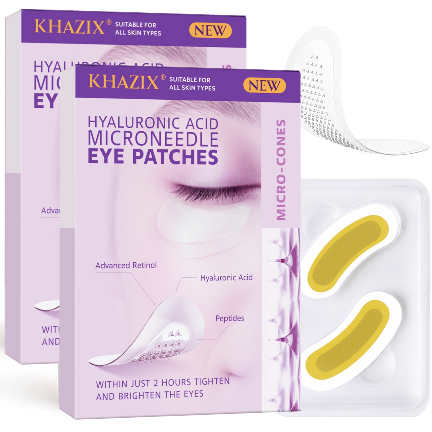 Skincare Retinol - Hyaluronic Acid Retinol Microneedle Eye Patches,