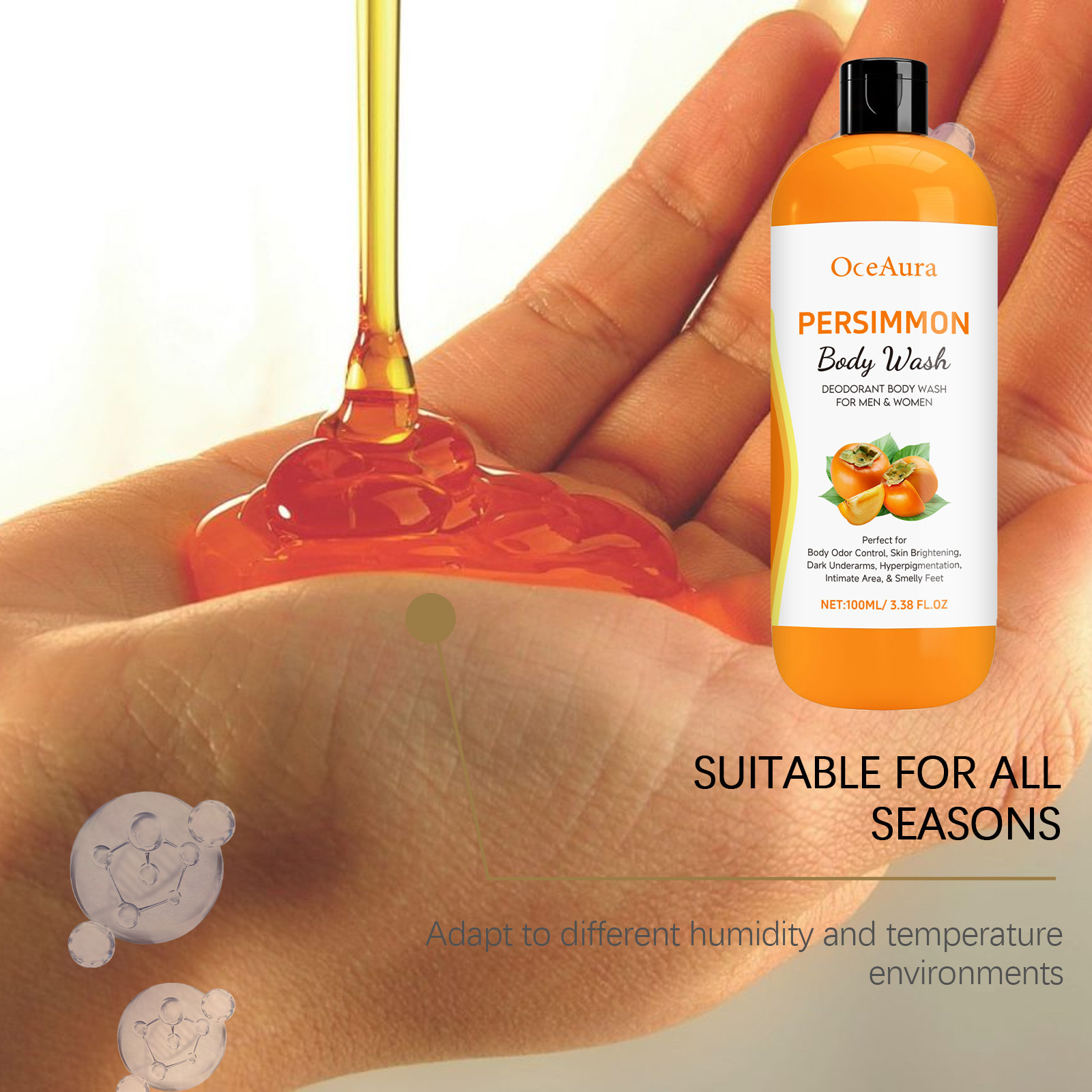 Persimmon Body Wash For Body G - Aha Bha Exfoliant บทวิจารณ์และราคา