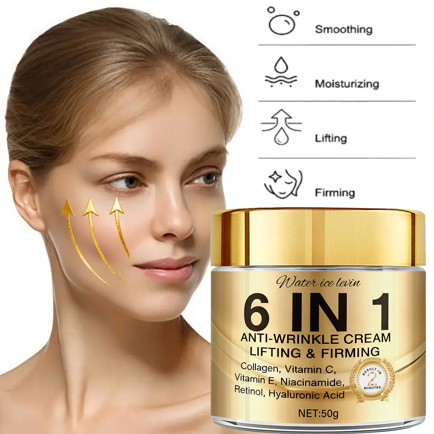 6-In-1 Anti-Wrinkle Cream. Lif - Skincare Retinol บทวิจารณ์และราคา