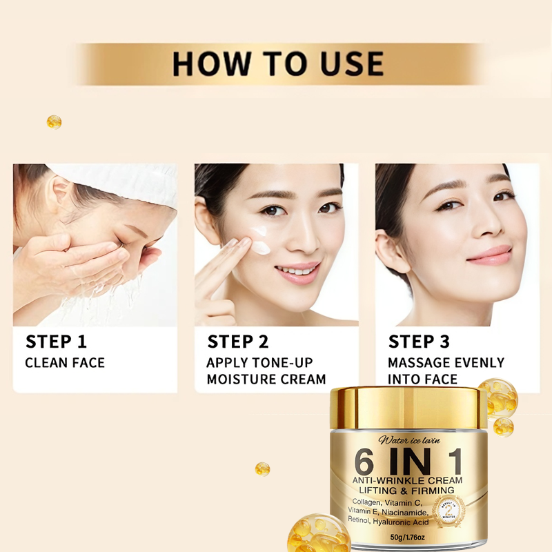 6-In-1 Anti-Wrinkle Cream. Lif - Skincare Retinol บทวิจารณ์และราคา