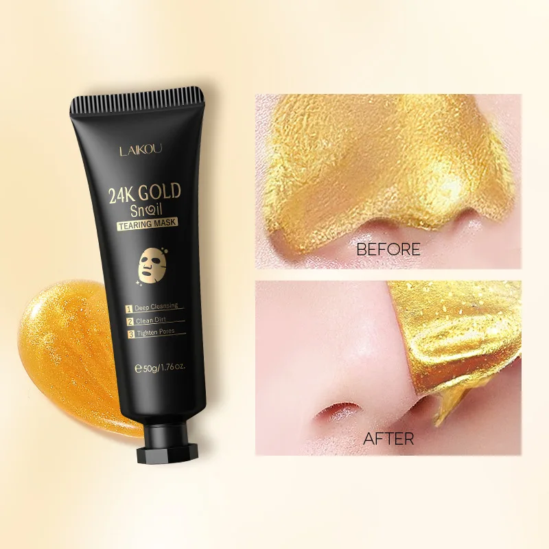 LAIKOU 24K Gold Sakura Peeling - Snail Cream Gel บทวิจารณ์และราคา