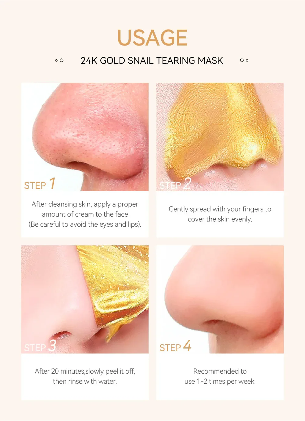 LAIKOU 24K Gold Sakura Peeling - Snail Cream Gel บทวิจารณ์และราคา