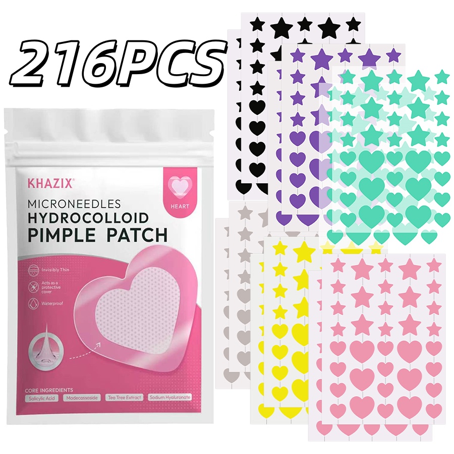 216PCS 6-color Star-shaped Acn - Skincare Salicylic Acid บทวิจารณ์และราคา