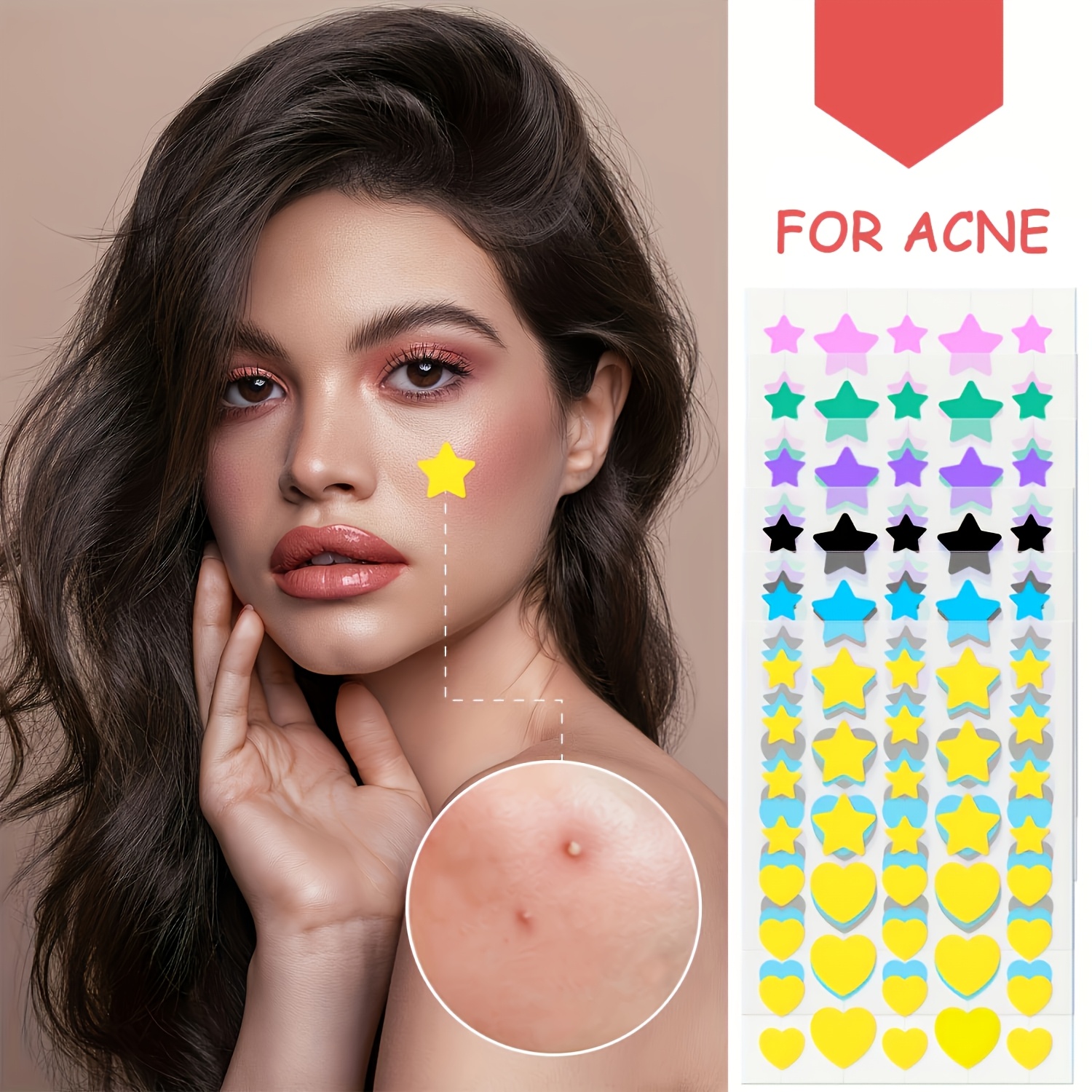 216PCS 6-color Star-shaped Acn - Skincare Salicylic Acid บทวิจารณ์และราคา