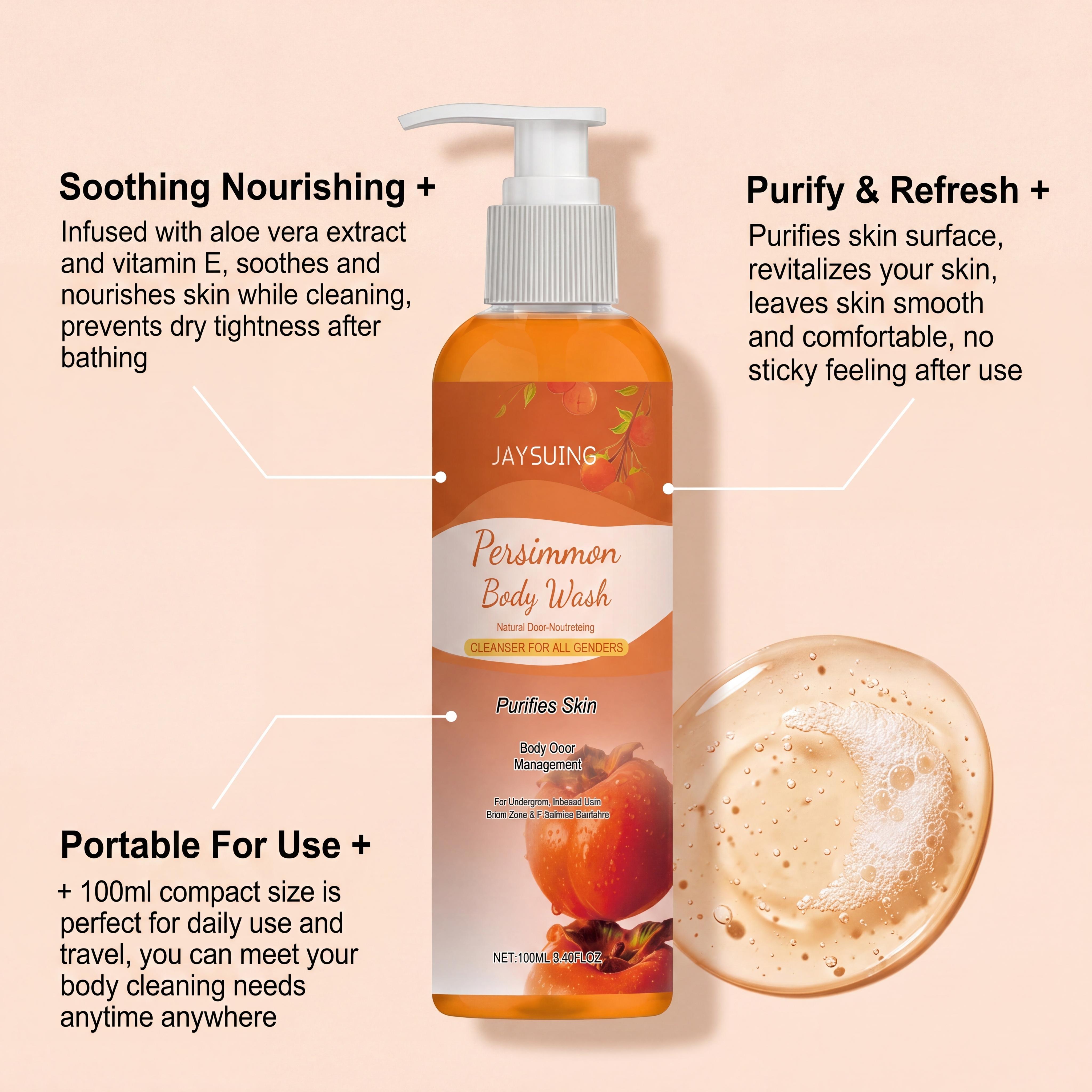Persimmon Shower Gel Gentle Cl - Aha Bha Exfoliant บทวิจารณ์และราคา