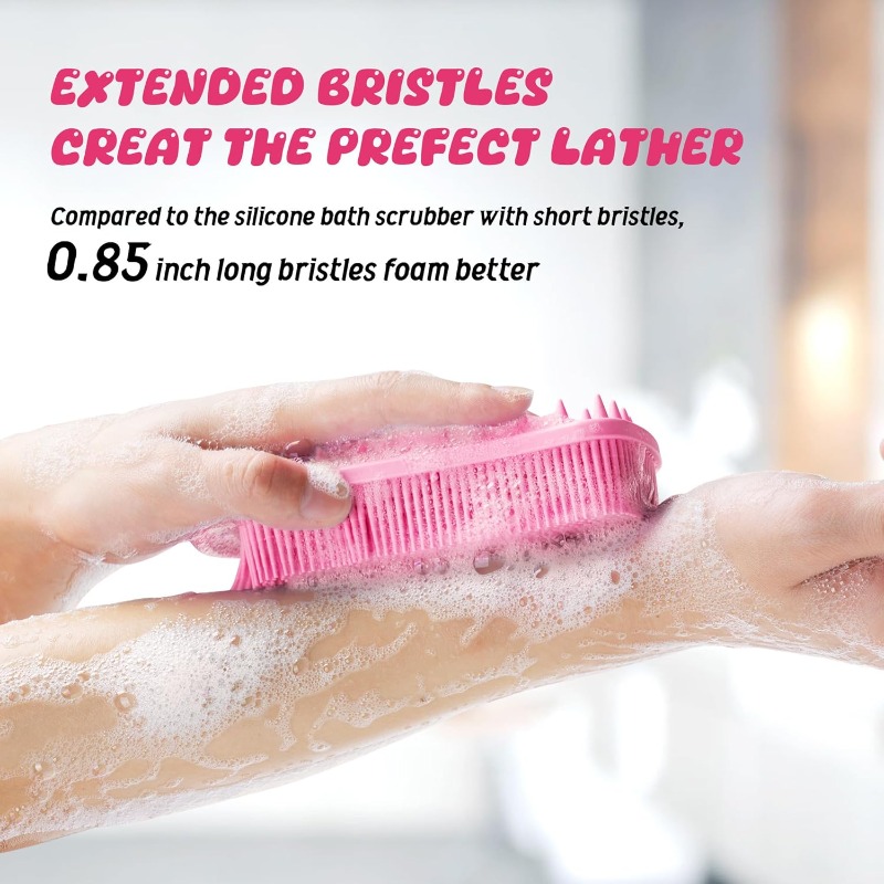 Dual-use Silicone Body Scrubbe - Aha Bha Exfoliant บทวิจารณ์และราคา
