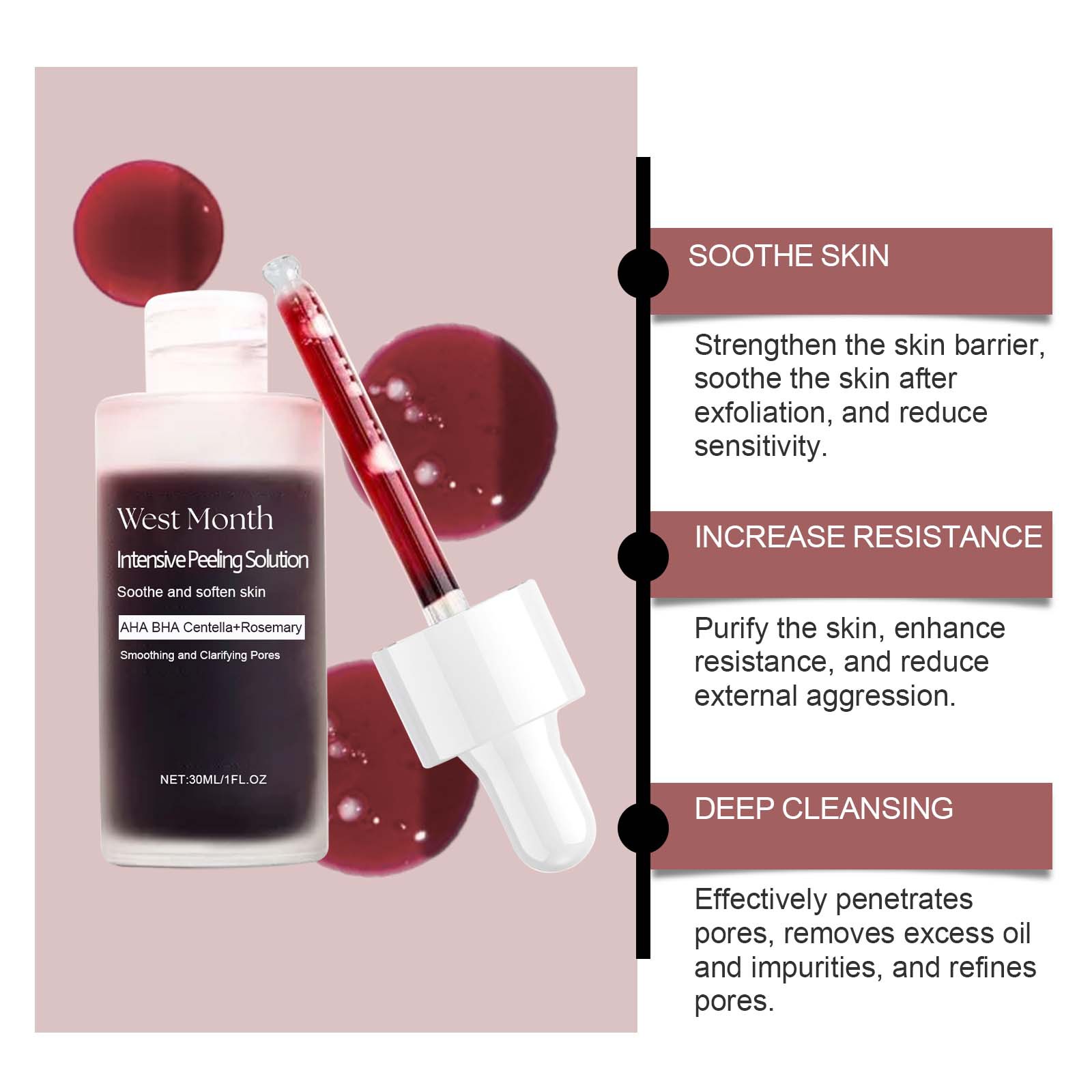 Peeling Face Serum Fruit Acid  - Skincare Salicylic Acid บทวิจารณ์และราคา