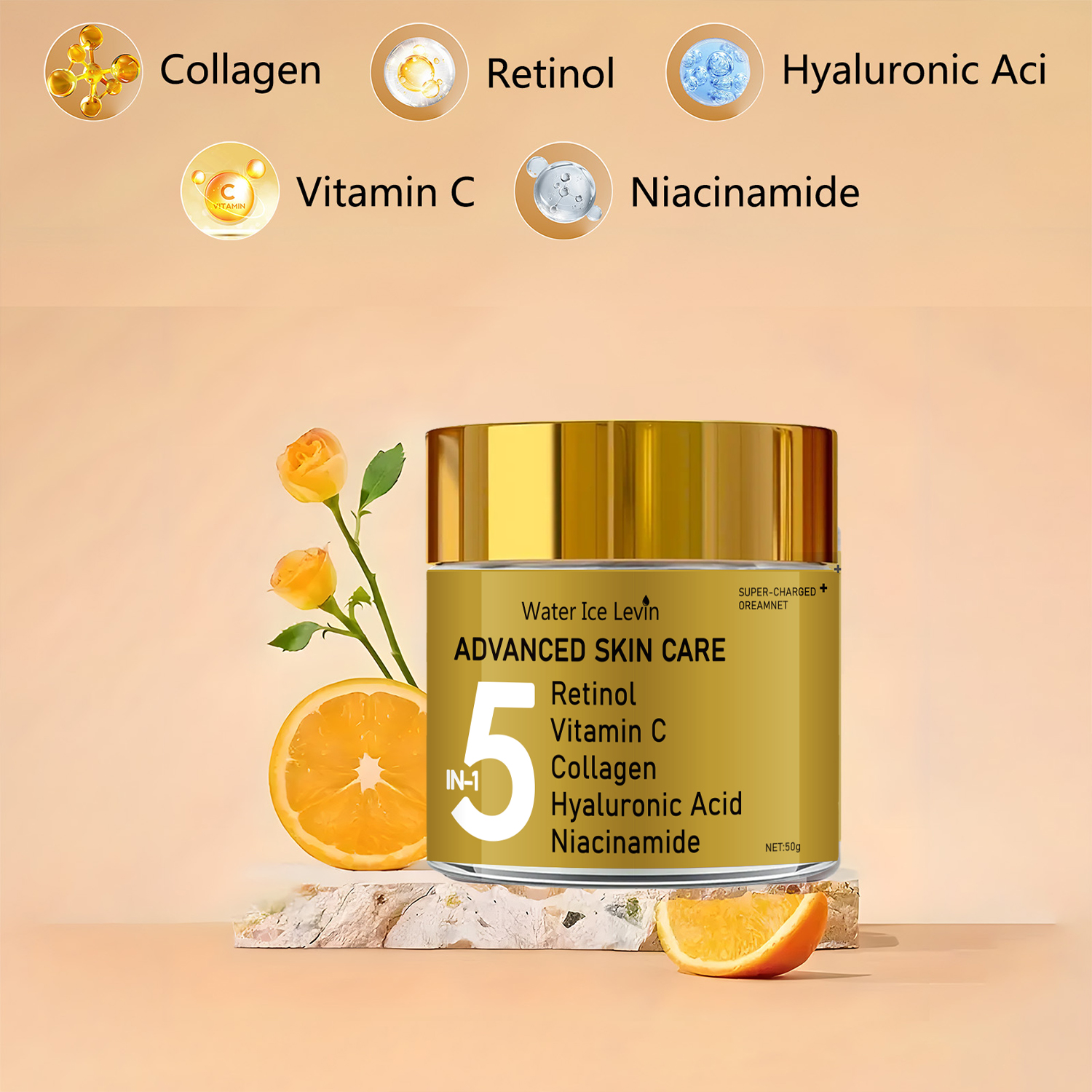 5-in-1 Facial Moisturizing Cre - Retinol Vitamin A Cream บทวิจารณ์และราคา