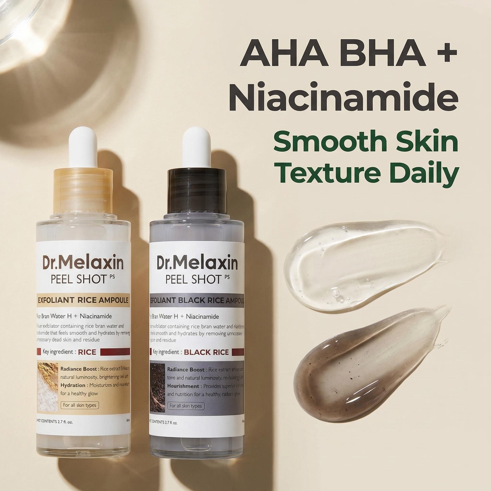 Black Rice Exfoliating Ampoule - Aha Bha Exfoliant บทวิจารณ์และราคา