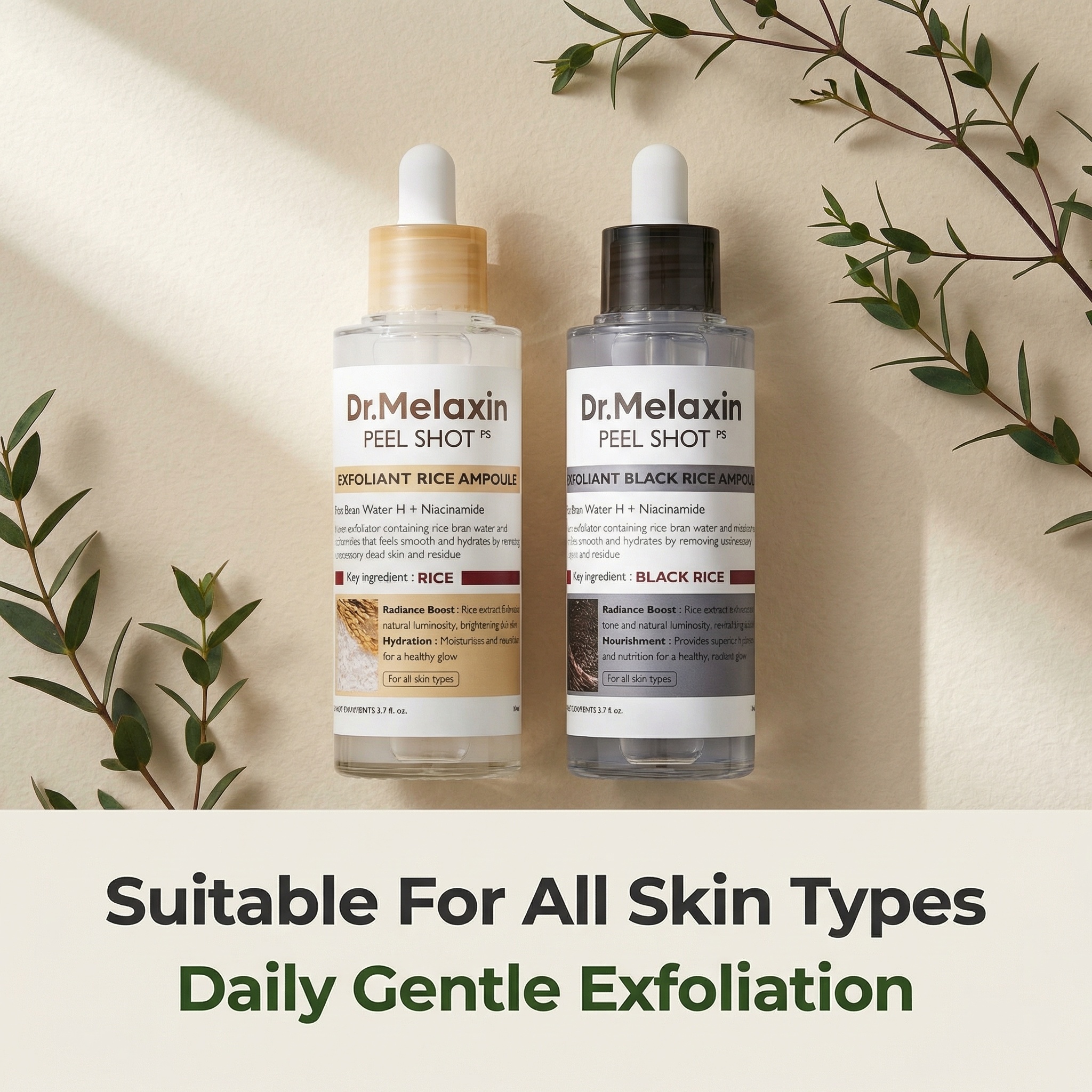 Black Rice Exfoliating Ampoule - Aha Bha Exfoliant บทวิจารณ์และราคา