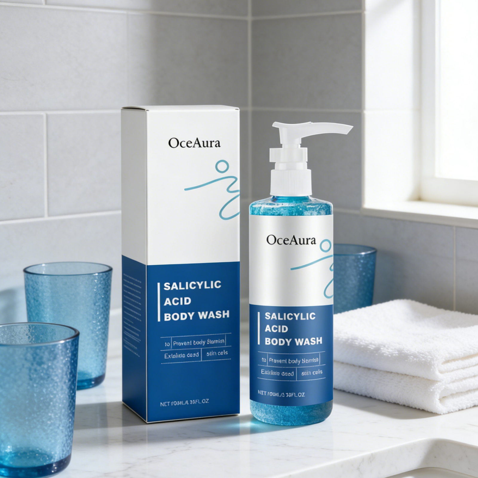 OceAura Salicylic Acid Shower  - Aha Bha Exfoliant บทวิจารณ์และราคา